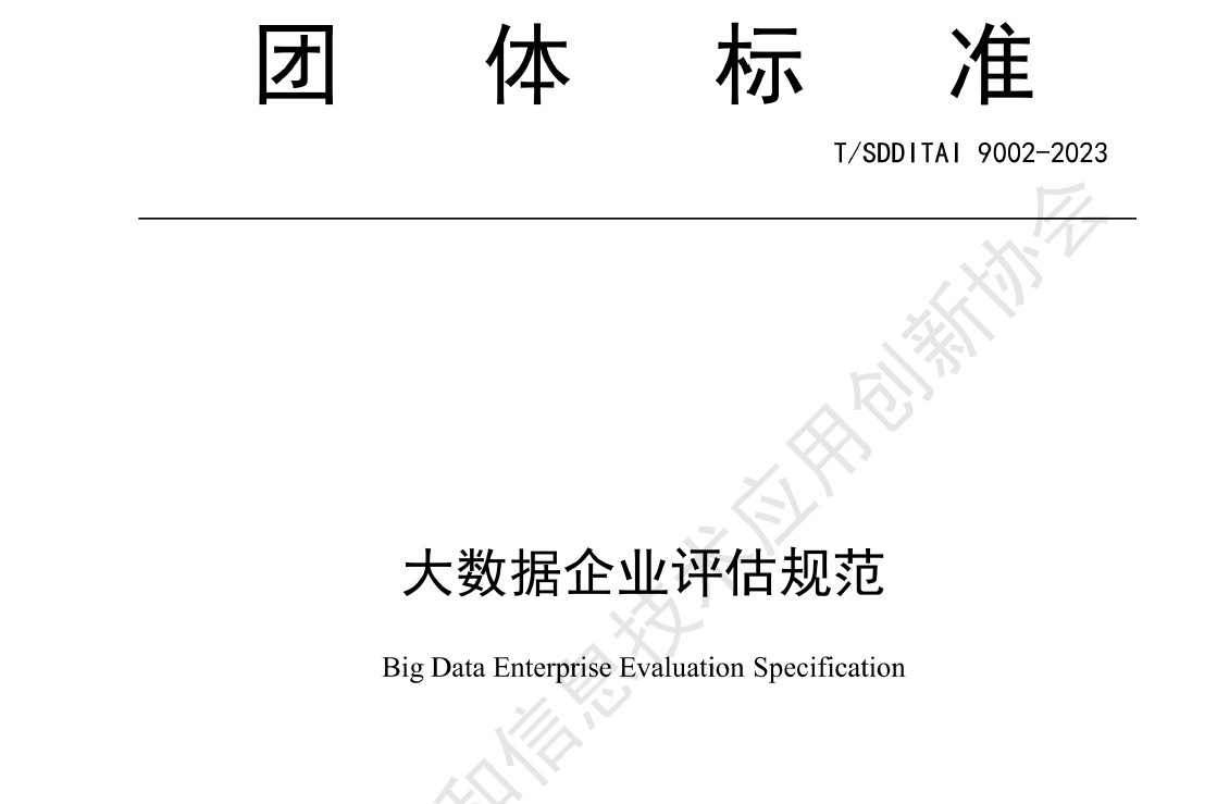 大数据企业评估规范