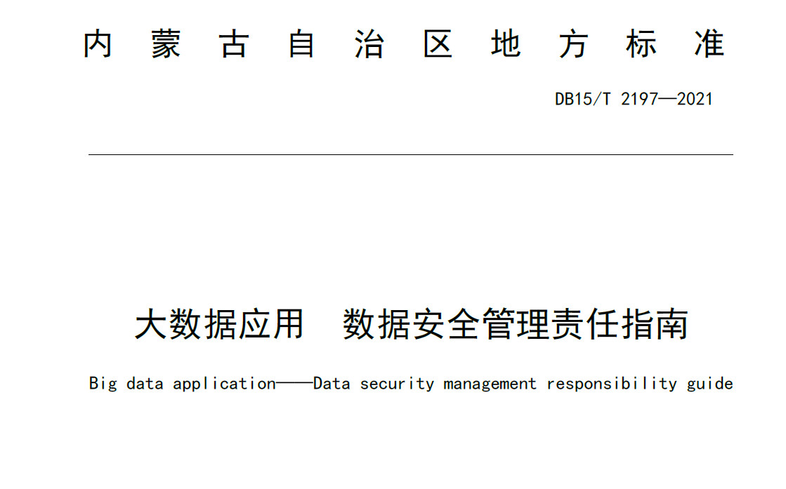 大数据应用 数据安全管理责任指南
