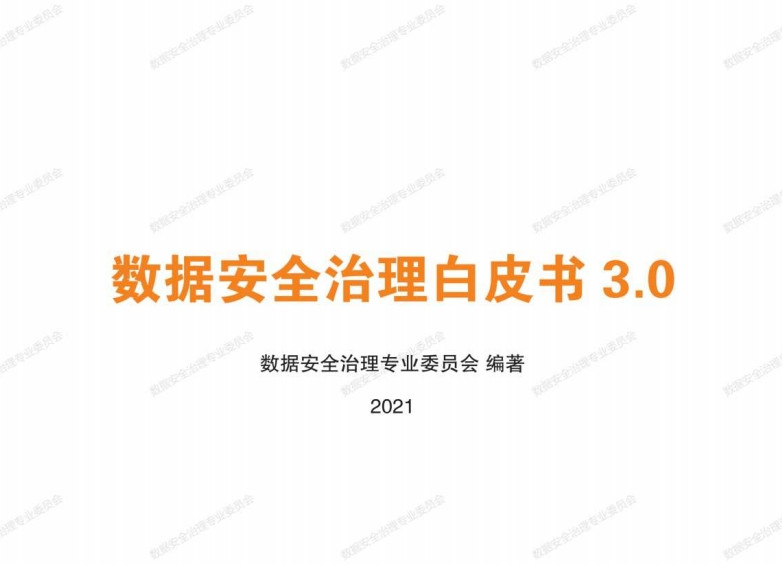 数据安全治理白皮书3.0