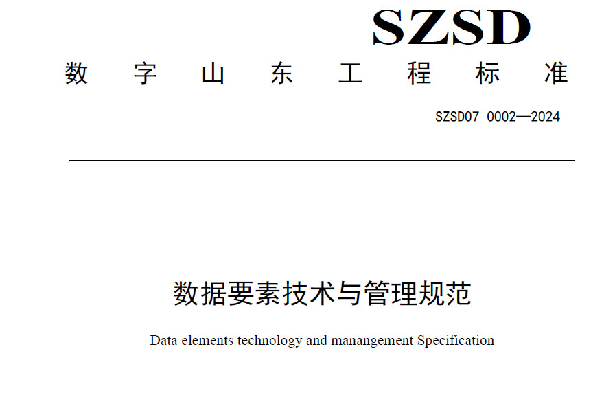 数据要素技术与管理规范