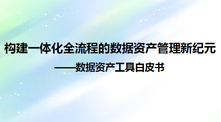 构建一体化全流程的数据资产管理新纪元
