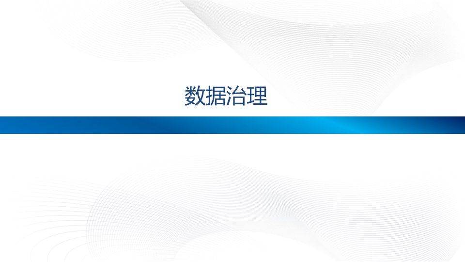数据治理