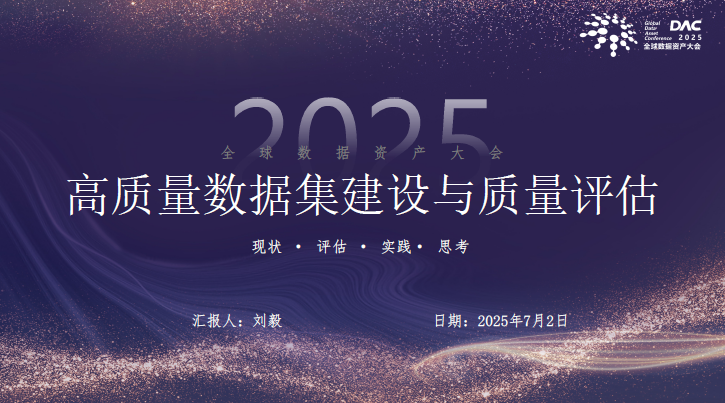 高质量数据集构建与质量评估