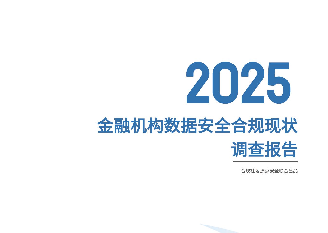 2025金融机构数据安全合规现状调查报告数据安全-治理-指南数据安全治理指南