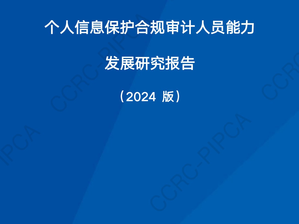 个人信息保护合规审计人员能力发展研究报告（2024版）数据安全-治理-指南数据安全治理指南