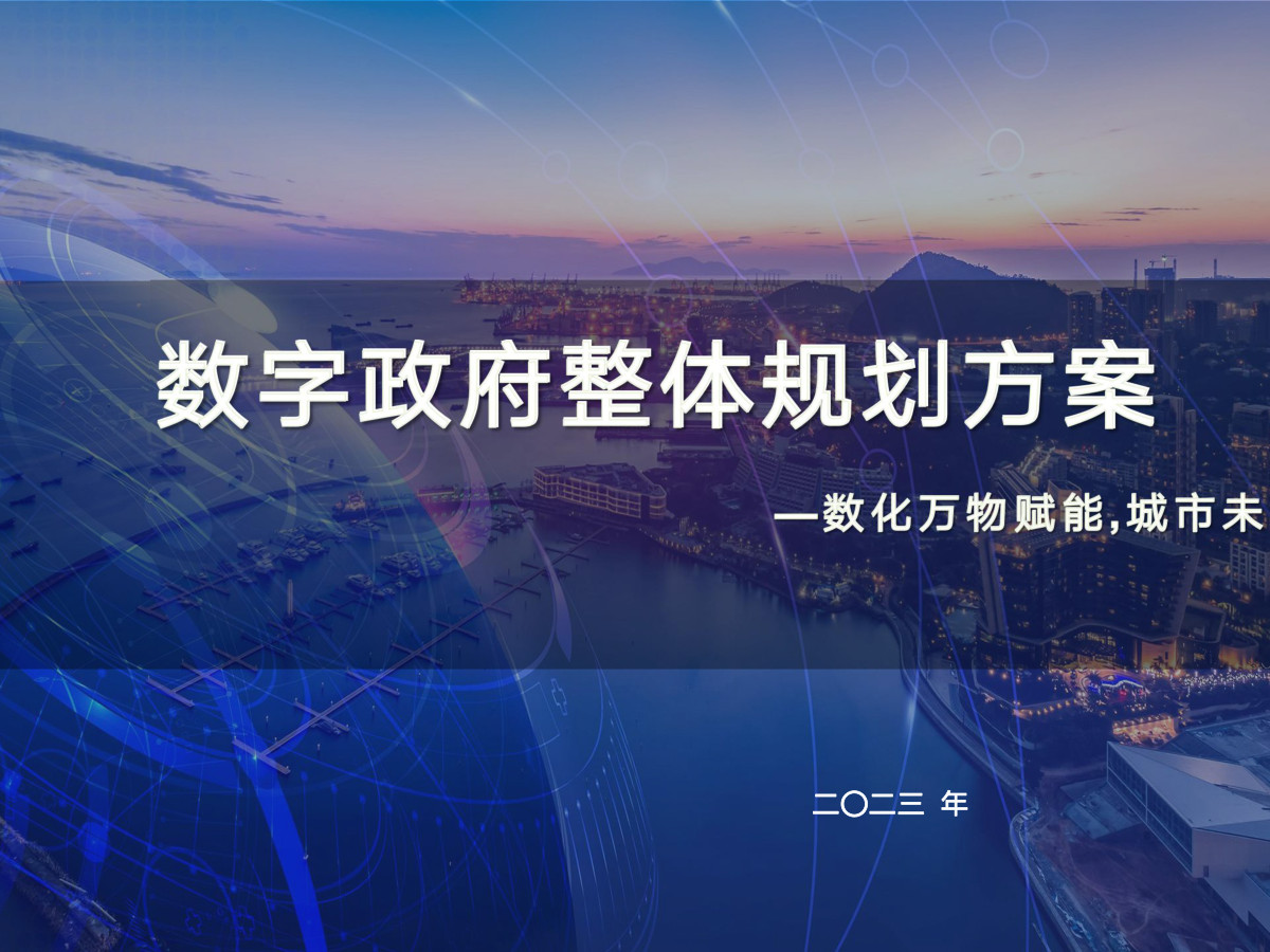 数字政府整体规划方案