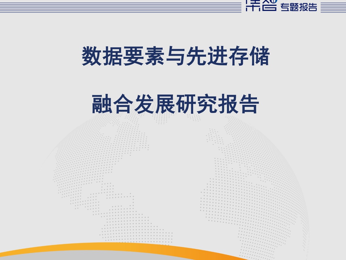 数据要素与先进存储融合发展研究报告（2024）数据安全-治理-指南数据安全治理指南