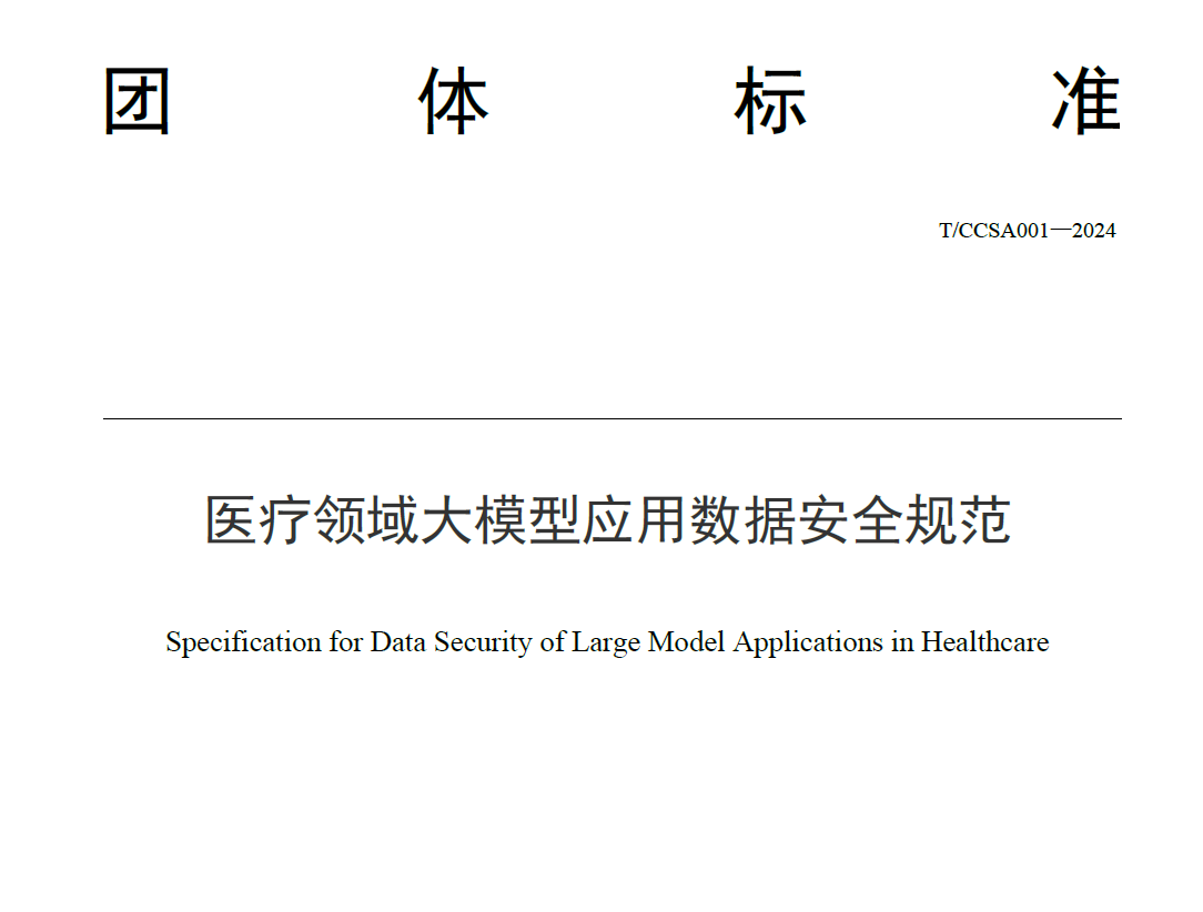 医疗领域大模型应用数据安全规范