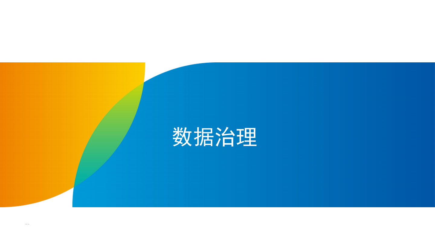 数据治理